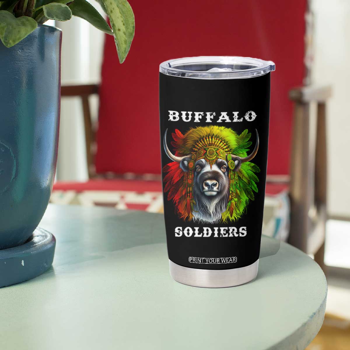 Buffalo Soldiers Tumbler Cup African American Heros Black History Month TS11