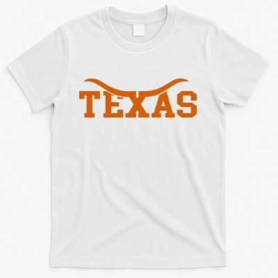 Texas USA Bull American Font T-Shirt