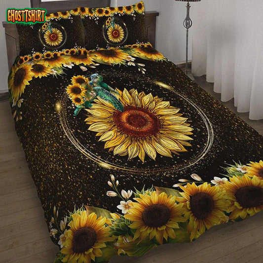 Turtle Sunflower Bed Sheets Duvet Cover Bedding Set