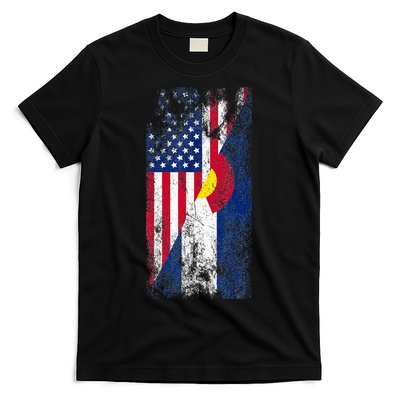 USA Colorado Flags United States Of America Coloradans T-Shirt