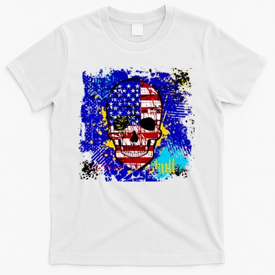 USA Grunge Skull T-Shirt