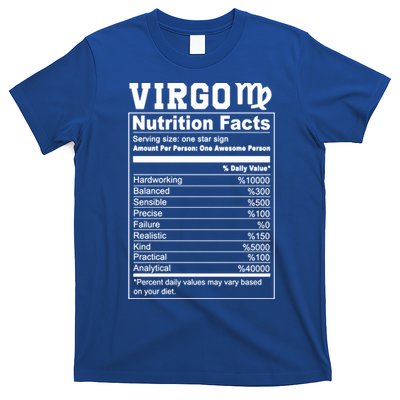 Virgo Nutrition Facts Cool Gift T-Shirt