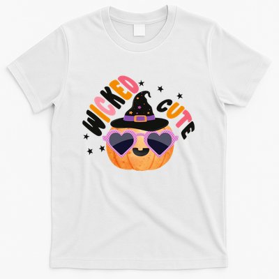 Wicked Cute Witch Halloween Pumpkin T-Shirt