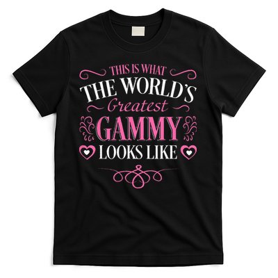 Worlds Greatest Gammy Looks Like Grandma Mothers Day Gifts T-Shirt