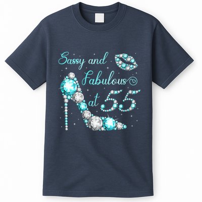 Wo Sassy and fabulous at 55 Years Old High Heel 55th Birthday T-Shirt
