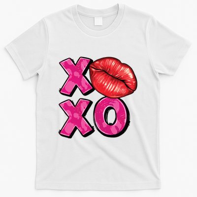 Xoxo Lips Kiss Valentines Day T-Shirt