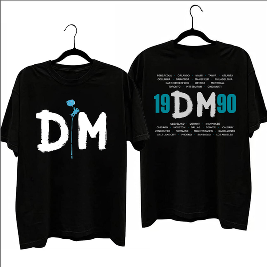 1990 Depeche Mode Violator Tour T-Shirt, 90s Depeche Mode Rock Band Tour Shirt